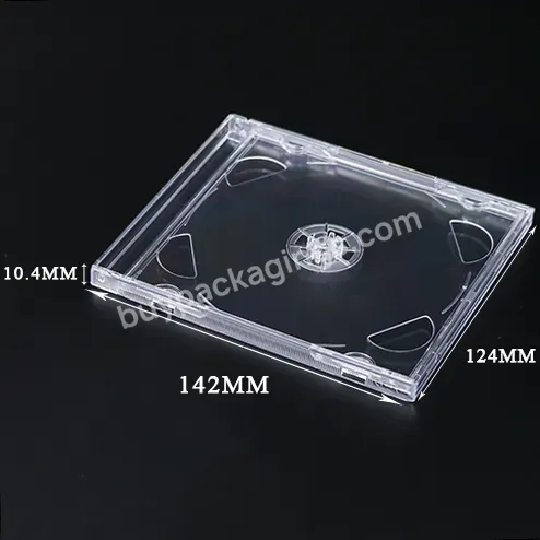 Single Transparent Cd Transparent Tray Cd Case Jewel Music Disc Recorder Slim Dvd Storage Cd Jewel Box