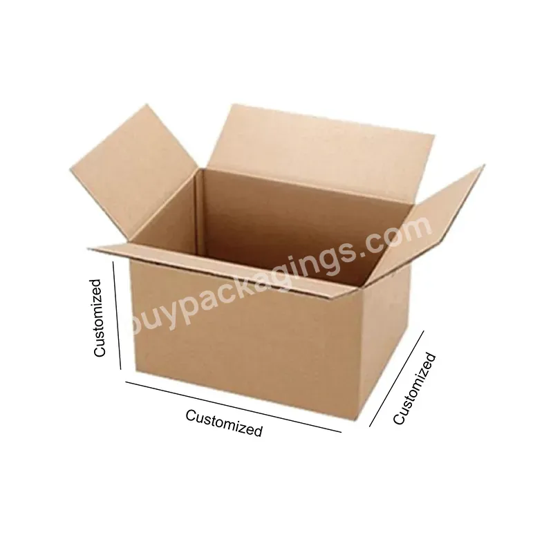 Singtat Oem Corrugated Cardboard Large Boxes Package Carton Box Moving Packing Storage Packaging