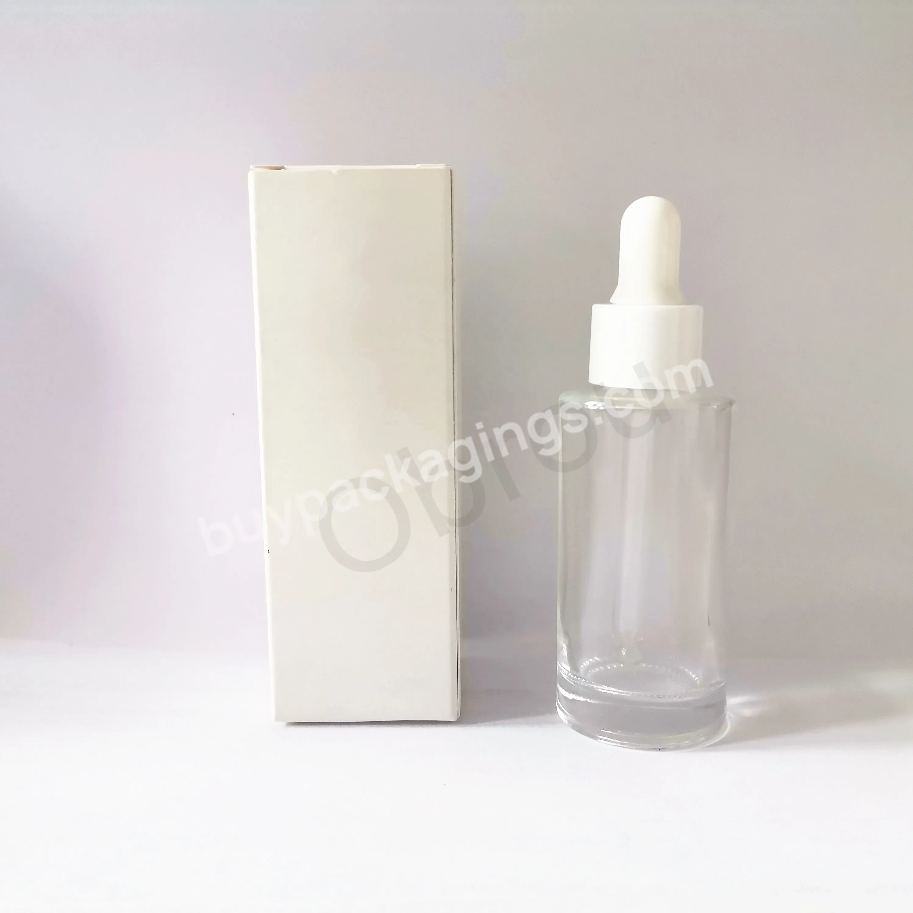 Skin Care Box Folding Packaging Custom Printed Cosmetic Kraft Paper Box For Oil Dropper Bottle Packaging