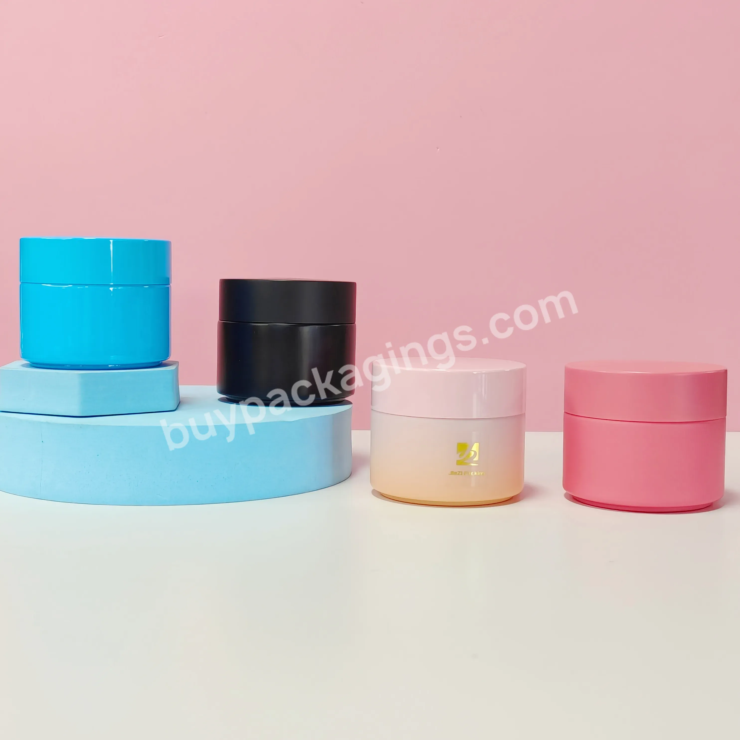 Skin Care Container Lotion Empty Sustainable Opal White Glass Cosmetic Face Cream Jars With Lids