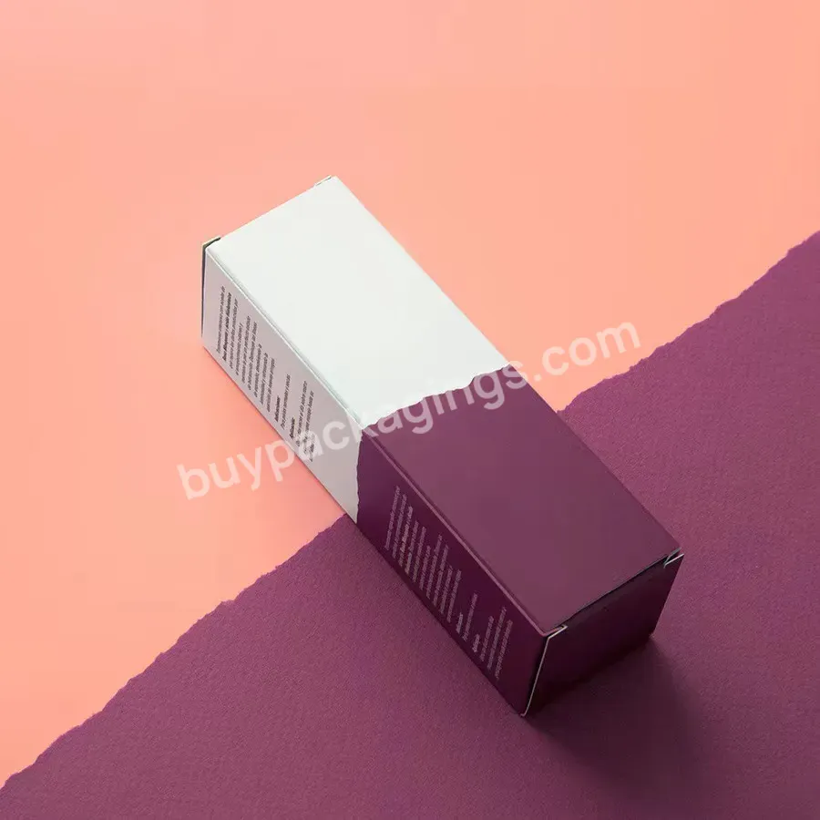 Skin Care Cosmetics Packaging Environmentally Friendly Lipstick Nail Polish Box Customized Size Cardboard Folding Carton