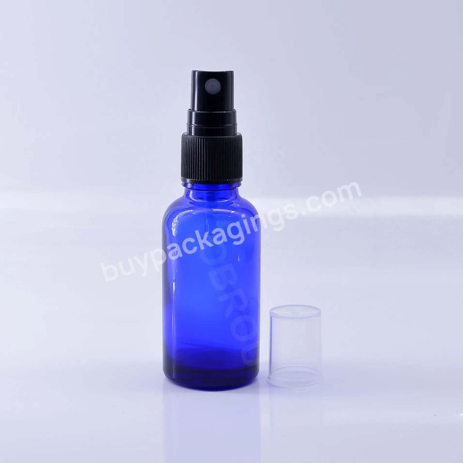 Skin Care Essential Oil 10ml 20ml 30ml 50ml 100ml Amber Blue Transparent Green Glass Bottle With Pump Sprayer