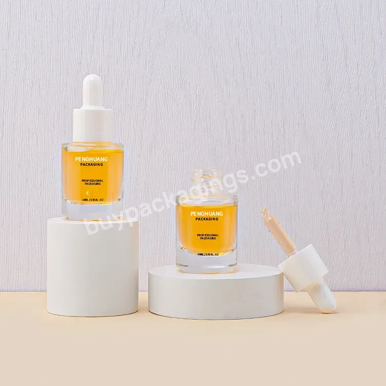 Skin Care Essential Oil Liquid Serum Clear Frosted Bottle 15ml 1 Oz Clear Packing Cosmetic Glass Dropper Bottle - Buy Essential Oil Dropper Bottle 15ml,Skincare Packaging Bottle Glass,Serum Glass Bottle 15ml.