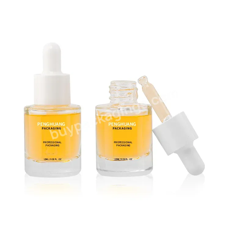 Skin Care Essential Oil Liquid Serum Clear Frosted Bottle 15ml 1 Oz Clear Packing Cosmetic Glass Dropper Bottle - Buy Essential Oil Dropper Bottle 15ml,Skincare Packaging Bottle Glass,Serum Glass Bottle 15ml.