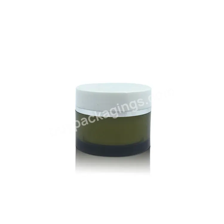 Skin Care Packing 30g Cosmetic Plastic Cylinder Face Eye Cream Acrylic Jars Container With White Lid