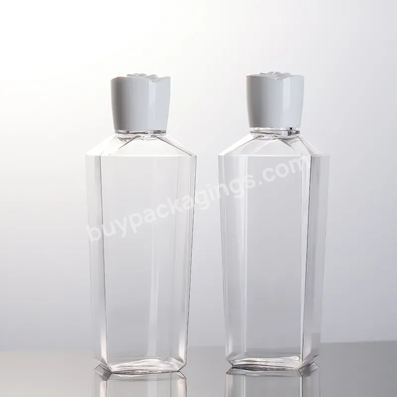 Skin Care Screw Cap Toner Bottle Clear 250ml Plastic Bottles With Rose Cap 8oz Bottle Plastic 250 Ml Plastic Screw Cap