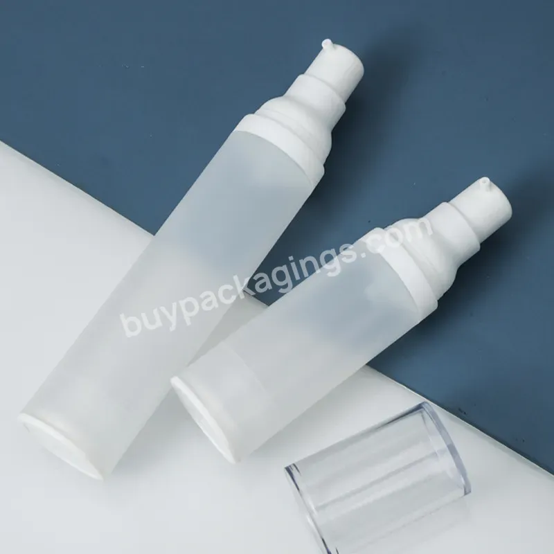 Skin Care White Empty Bottle 150ml 100ml Facial Cleanser Dispenser Airless Lotion Bottle With Cap