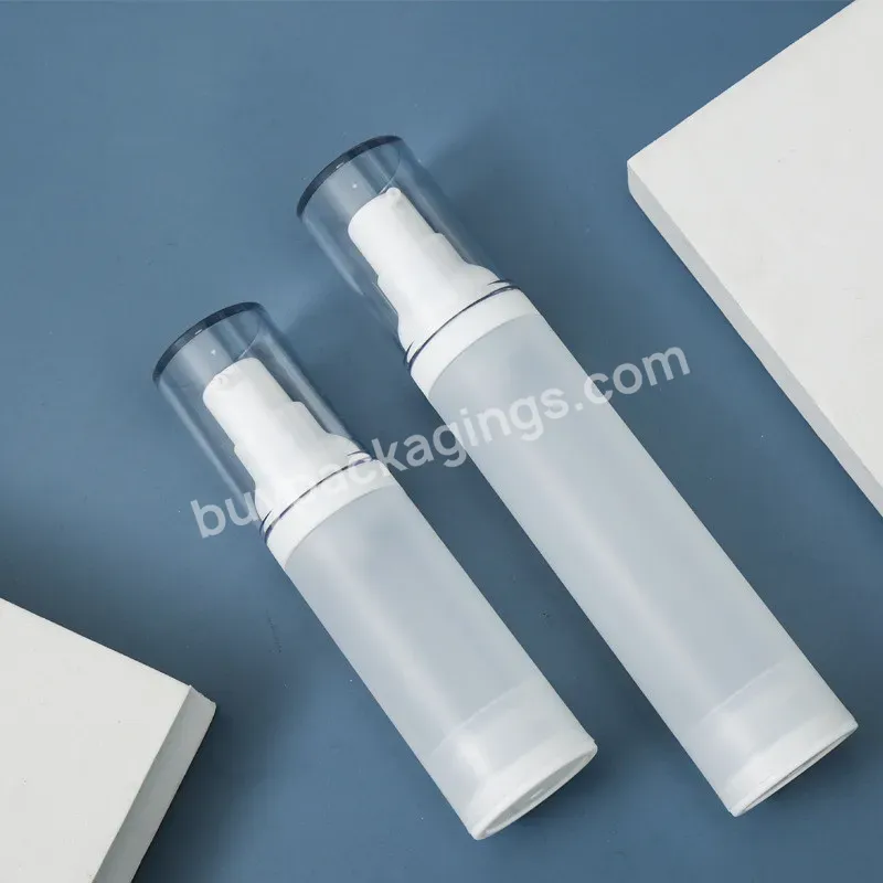 Skin Care White Empty Bottle 150ml 100ml Facial Cleanser Dispenser Airless Lotion Bottle With Cap