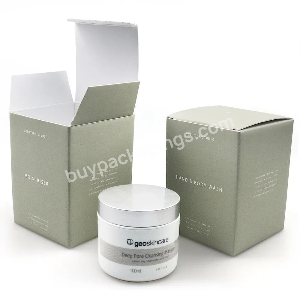 Skincare Box Wholesale Custom Size Folded Eco Friendly Specialty Paper Beauty Makeup Gift Box Cosmetic Creams