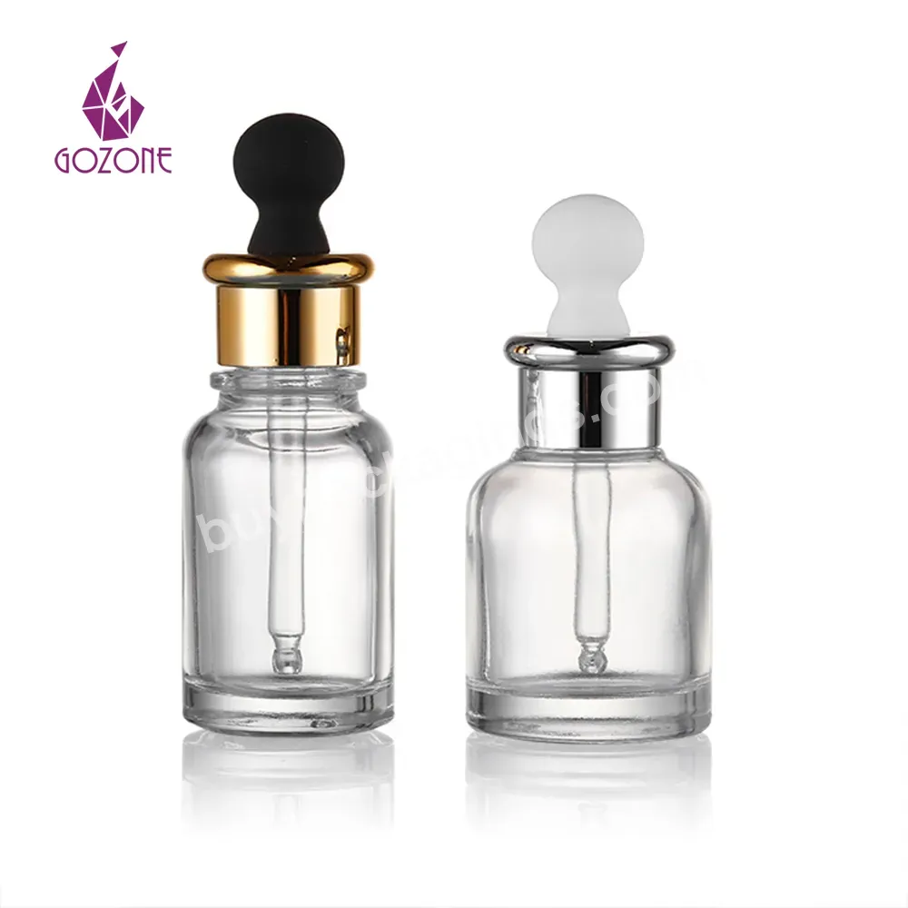 Skincare Cosmetic Glass Essential Oil Luxury Serum Bottles 30 Ml Eye Dropper Bottles