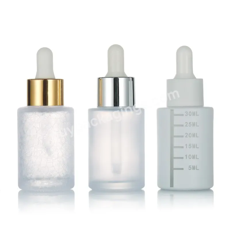 Skincare Frosted Cosmetics Glass Oil Bottle Frosted Cosmetics Glass Oil Bottle Dropper Bottle 10ml 20ml 30ml 50ml 100ml