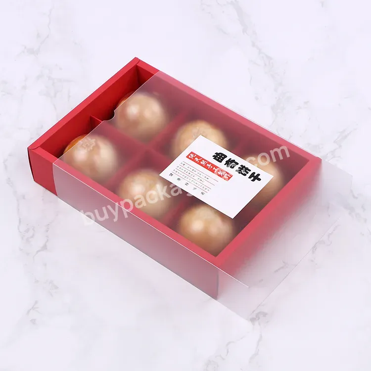 Sliding Kraft Boxes Packaging With Clear Lids Food Packing Box