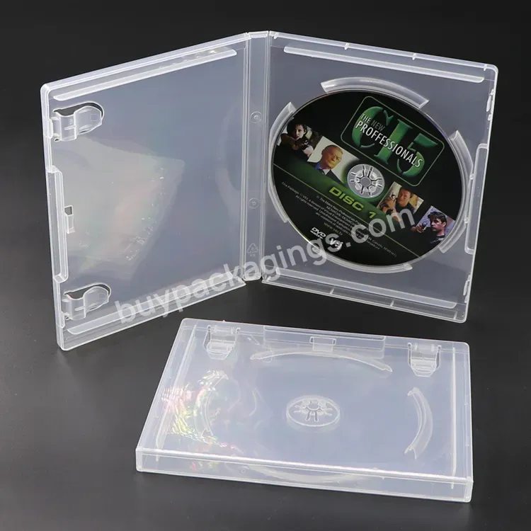 Slim Clear Blue Box Single Double Cd Dvd Disc Card Gaming Empty Plastic Box Game Case For Ps4 Ps5 Ps3 Playstation 3 4 5 Cube