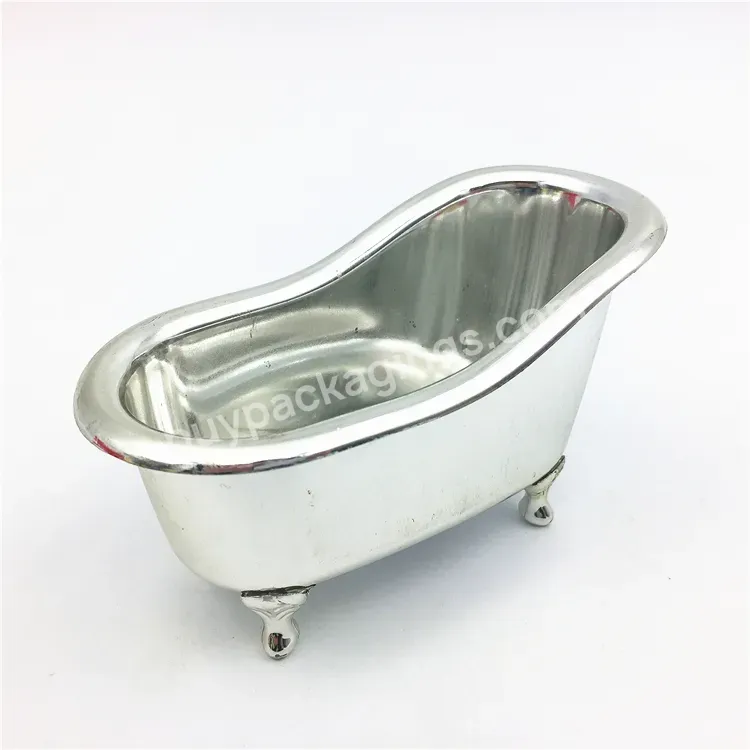 Sliver Mini Bathtub,Uv Craft Plastic Bathtub Gift,Pp Bathtub Shape Container