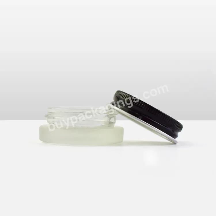 Small 1 Gram Smell Proof Glass Container 7ml Glass Jar For Extacts /concentrates With Sliver//white/black Gold Aluminum Lid - Buy Small 1 Gram Smell Proof Glass Container 7ml Glass Jar For Extacts /concentrates With Sliver//white/black Gold Aluminum