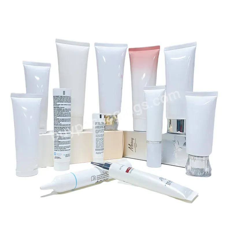 Small 5g Mini White Soft Cosmetics Tube Hand Cream 20g Eyes Cream Sample Empty Packing Plastic Squeeze Tube