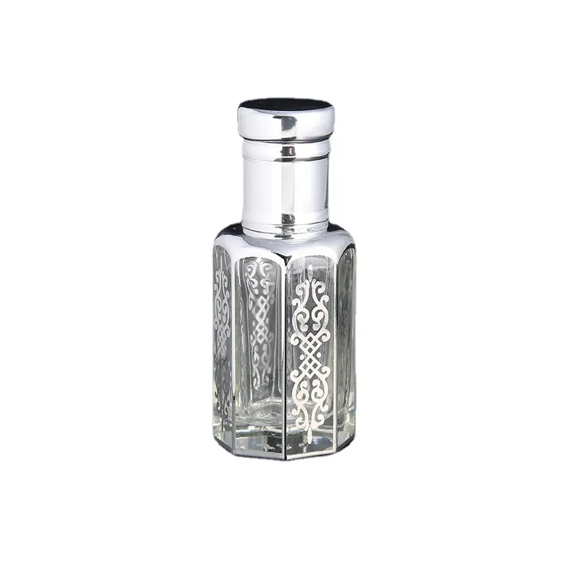 Small Capacity Crystal Electroplated Transparent Multiple Color Essential Oil Cosmetics Package Perfume Bottle