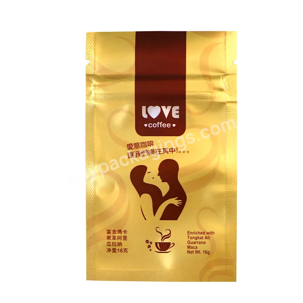 Small Drip Coffee Bags 3 Side Flat Bag For Sell