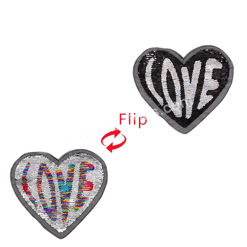 Small Glitter Pearl Chenille Clothing Heart Patches - Buy Heart Patches,Heart Patches For Clothing,Pearl Heart Patches.