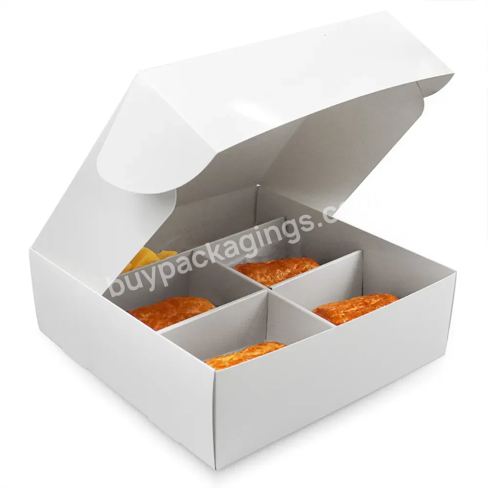 Small Glossy Paper Package Custom Corrugated Fold Compartment Thick Paper Box With Logo Print