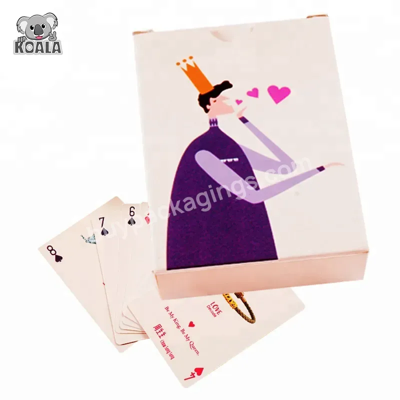 Small Good Price Custom Colourful Corrugated Play Cards Packing Folding Paper Box