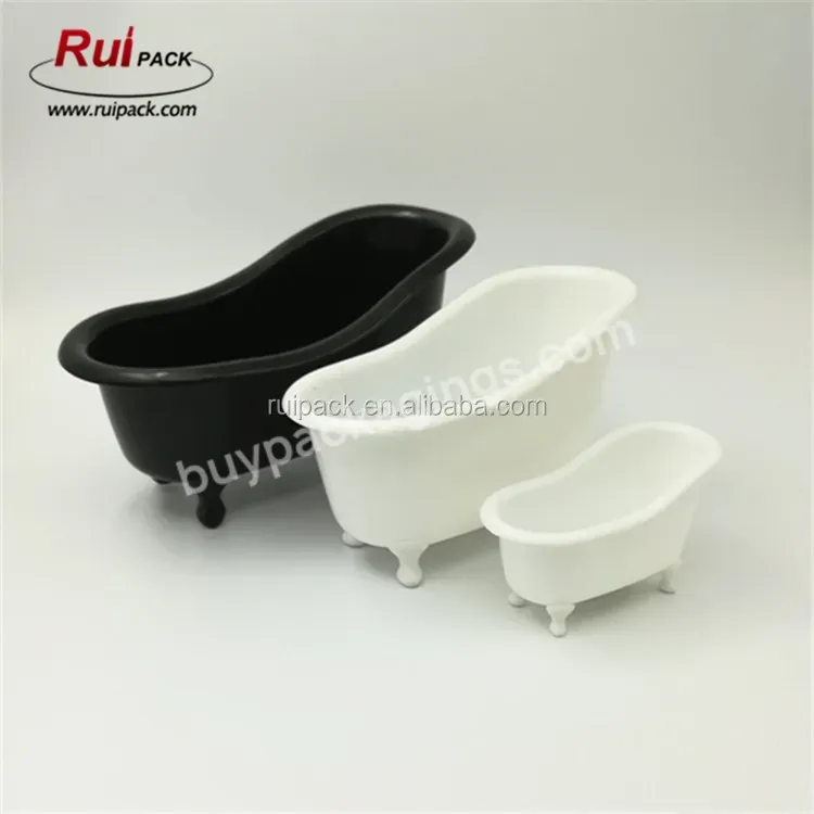 Small / Middle /large Plastic Pp Black White Mini Bathtub Containers