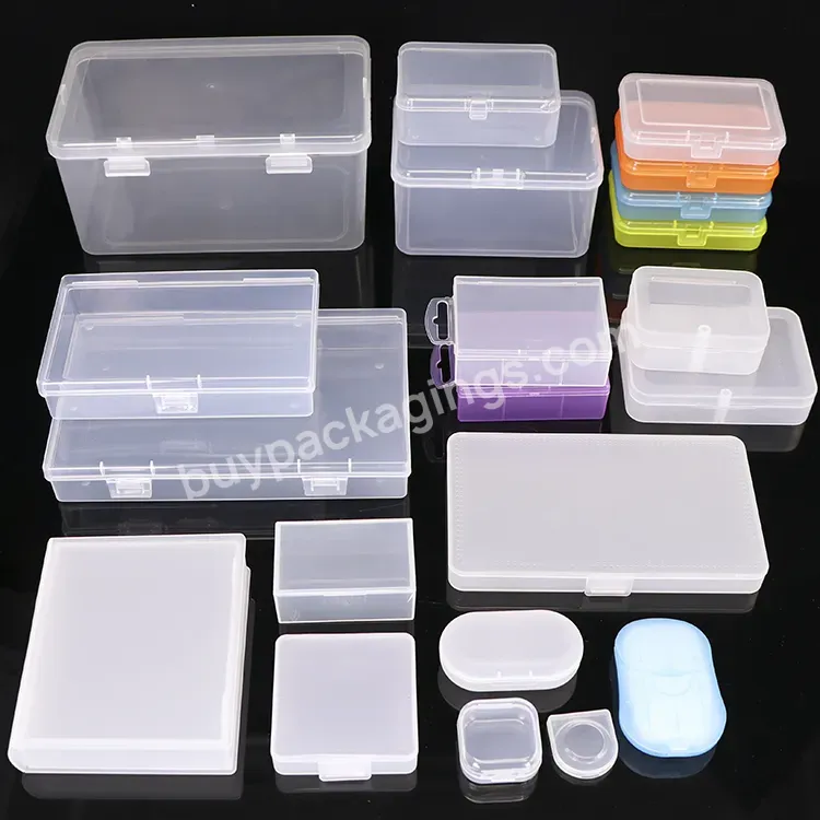 Small Mini Clear Capacity Office Plastic Holder Pencil Box Container Tool Storage Boxes Makeup Tools Pp Case