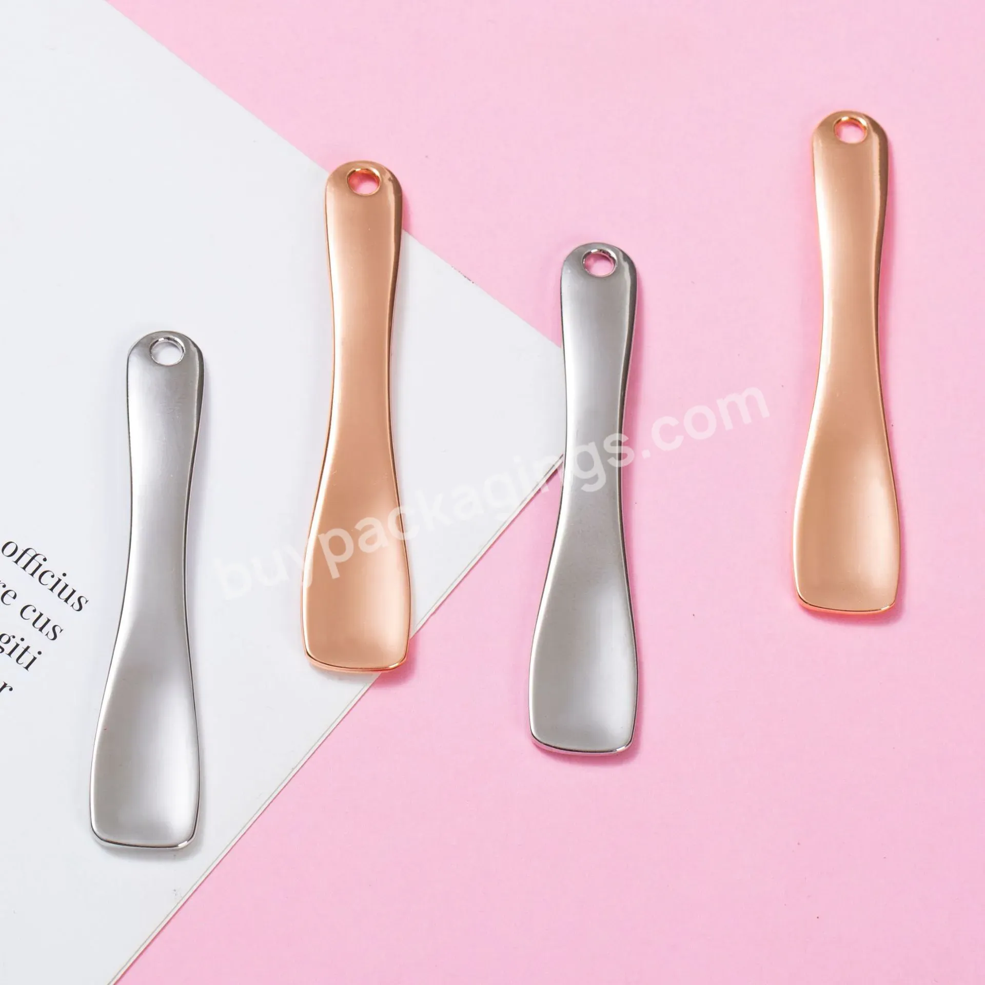 Small Mini Metal Zinc Face Cream Mask Applicator Spoon Eye Massage Makeup Cosmetic Spatula - Buy Metal Cosmetic Spatulas Eye Cream Smooth And Flat Cosmetic Spatulas Flat Mixing Spoon,Stainless Steel Makeup Spatula Gold Color,Luxury Gold Eye Cream Mas