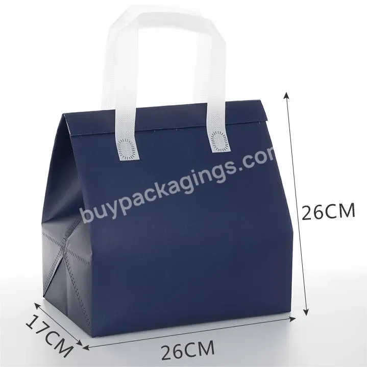 Small Order Promotional Cheap Custom Popular Reusable Color Cake Packing Insulation Non Woven Shopping Bag