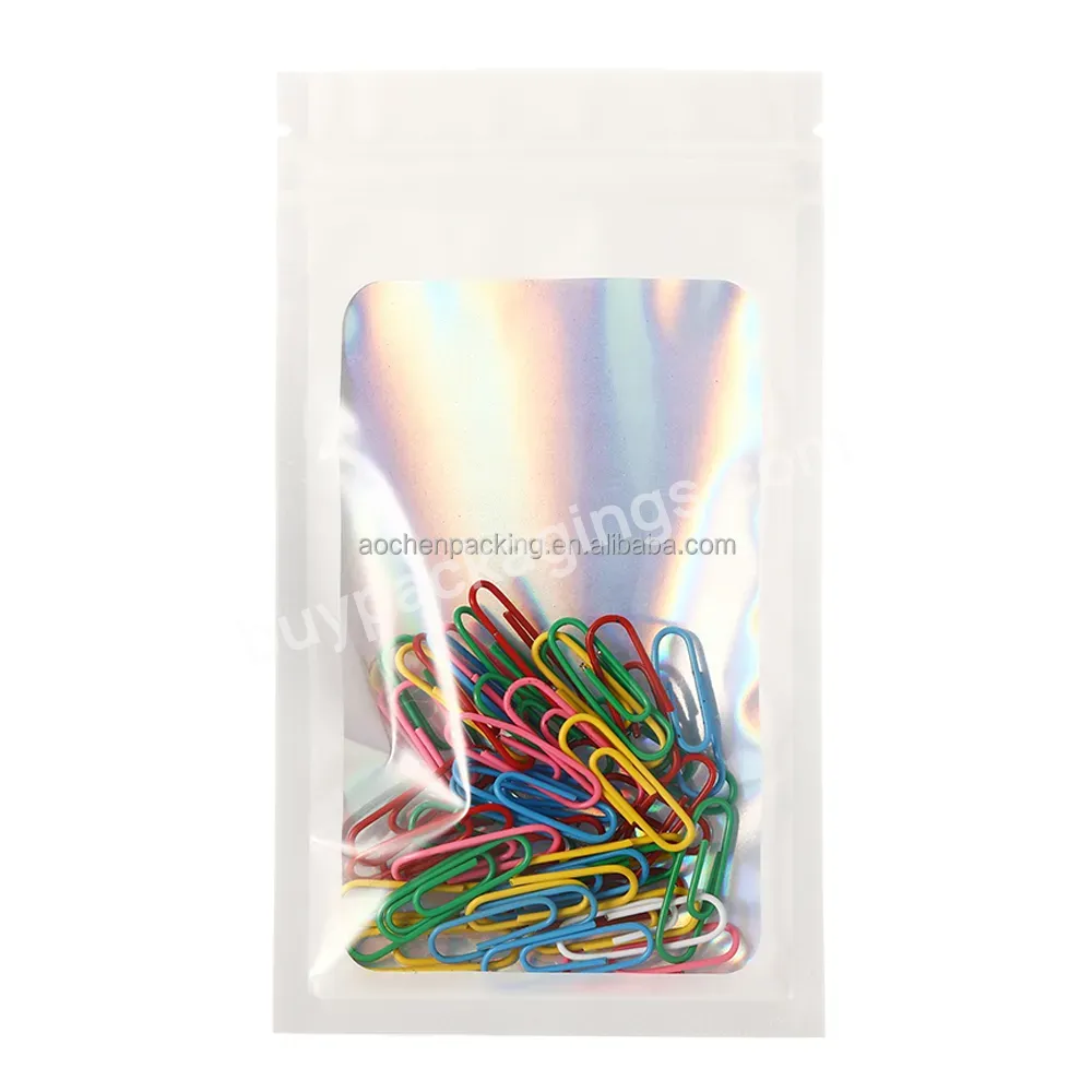 Small Pack Bag,Holographic Plastic Packaging,Jewellery Packaging Pouch