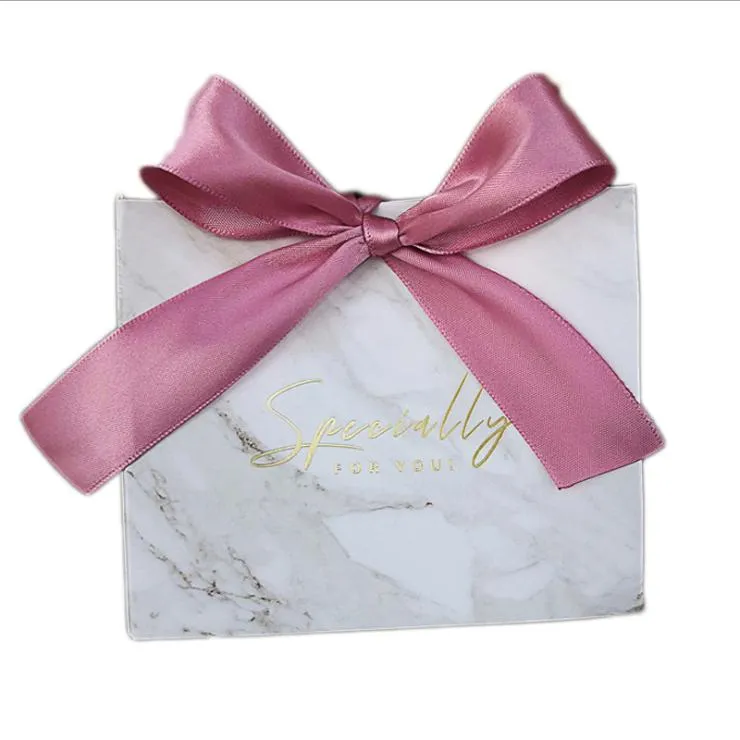 Small Pink Shopping Bag Jewellery Packaging Wedding Candies Gift Bag With Bow