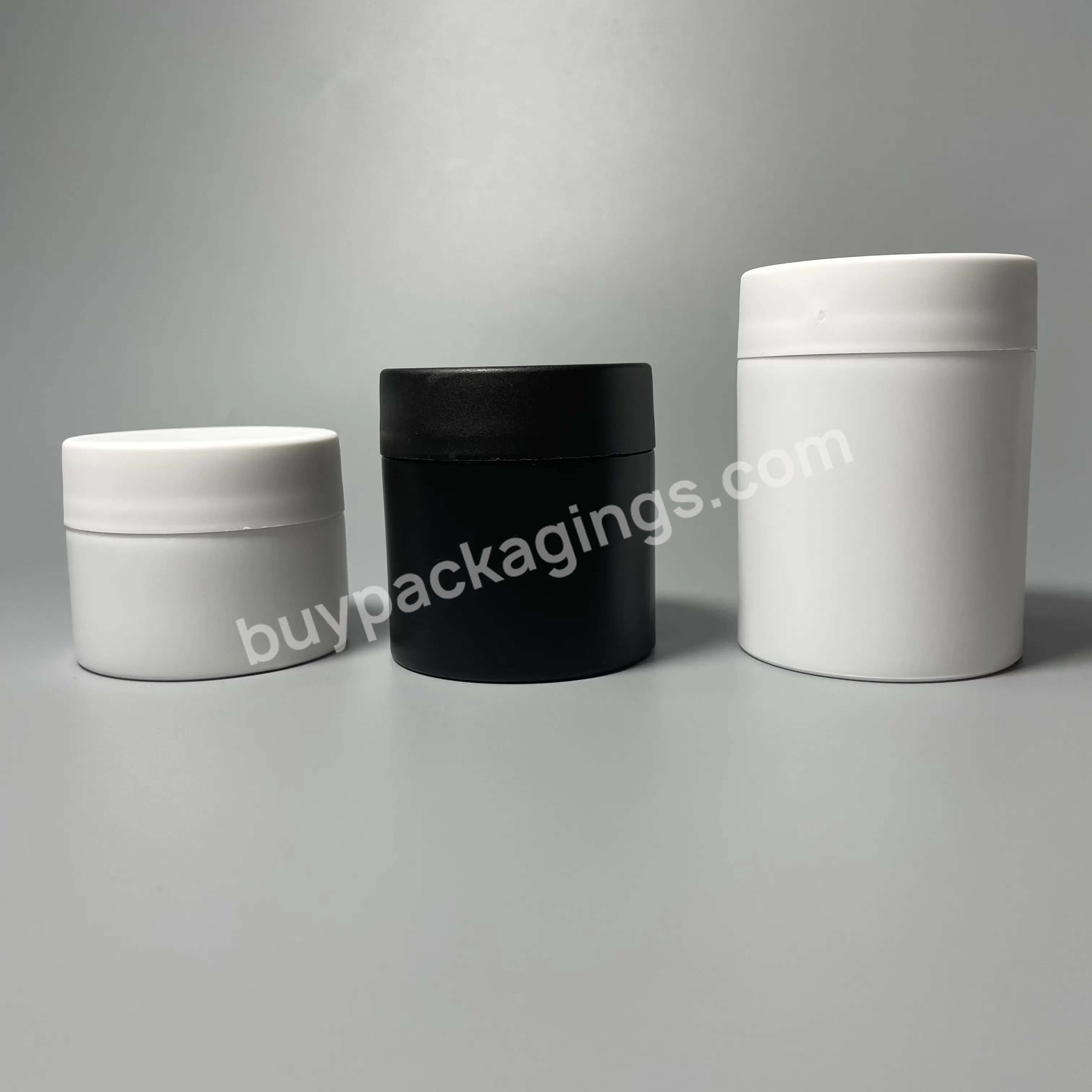 Small Plastic Matte Black Soft Touch Hdpe Bottle Capsule Packaging Pill Capsule Jars With Screw Lid