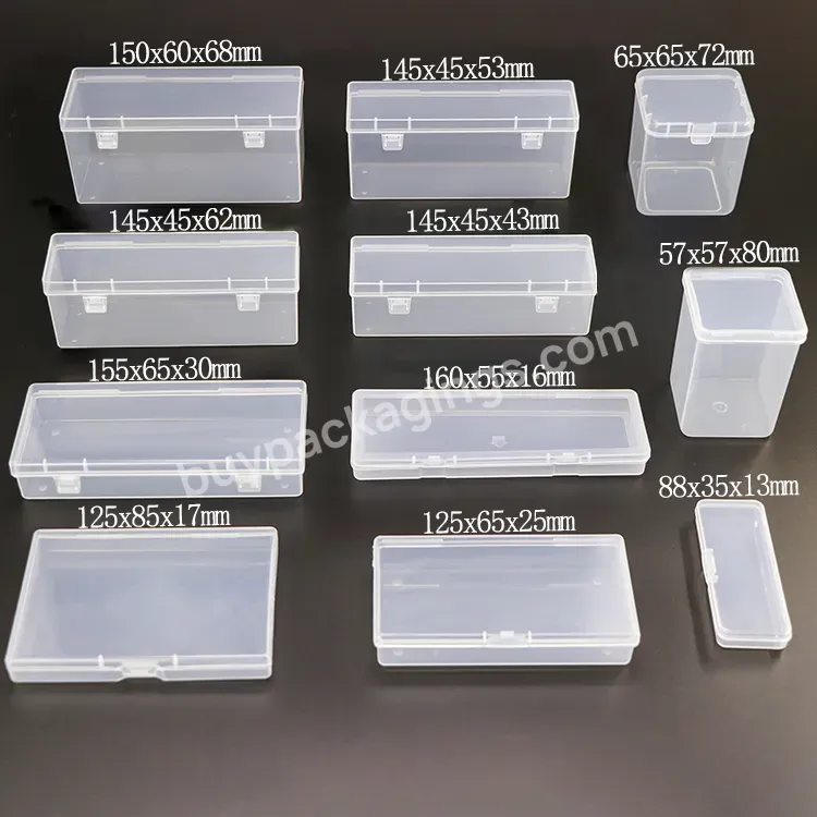 Small Plastic Storage Container Rectangular Square Large Capacity Tool Case Box Packaging Cylinder Small Pp Case