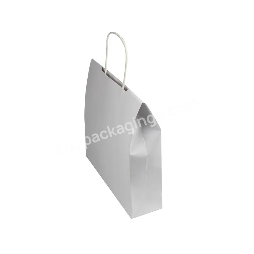 small reusable high end premium paper shopping bag cord fancy shopping bags