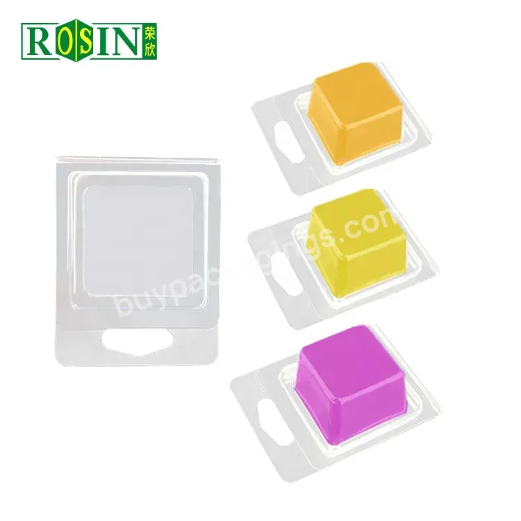 Small Single Wax Melt Packaging Clear Pvc Plastic Empty Soy Wax Melt Containers