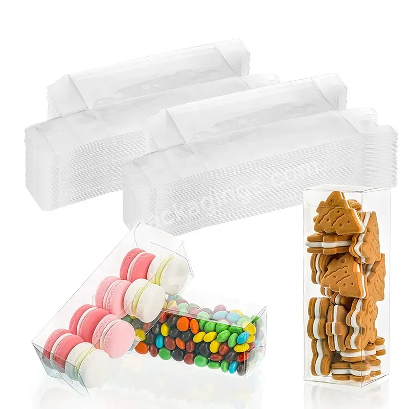 Small Square Transparent Clear Apple Dessert Pastries Pet Plastic Boxes Container Packaging