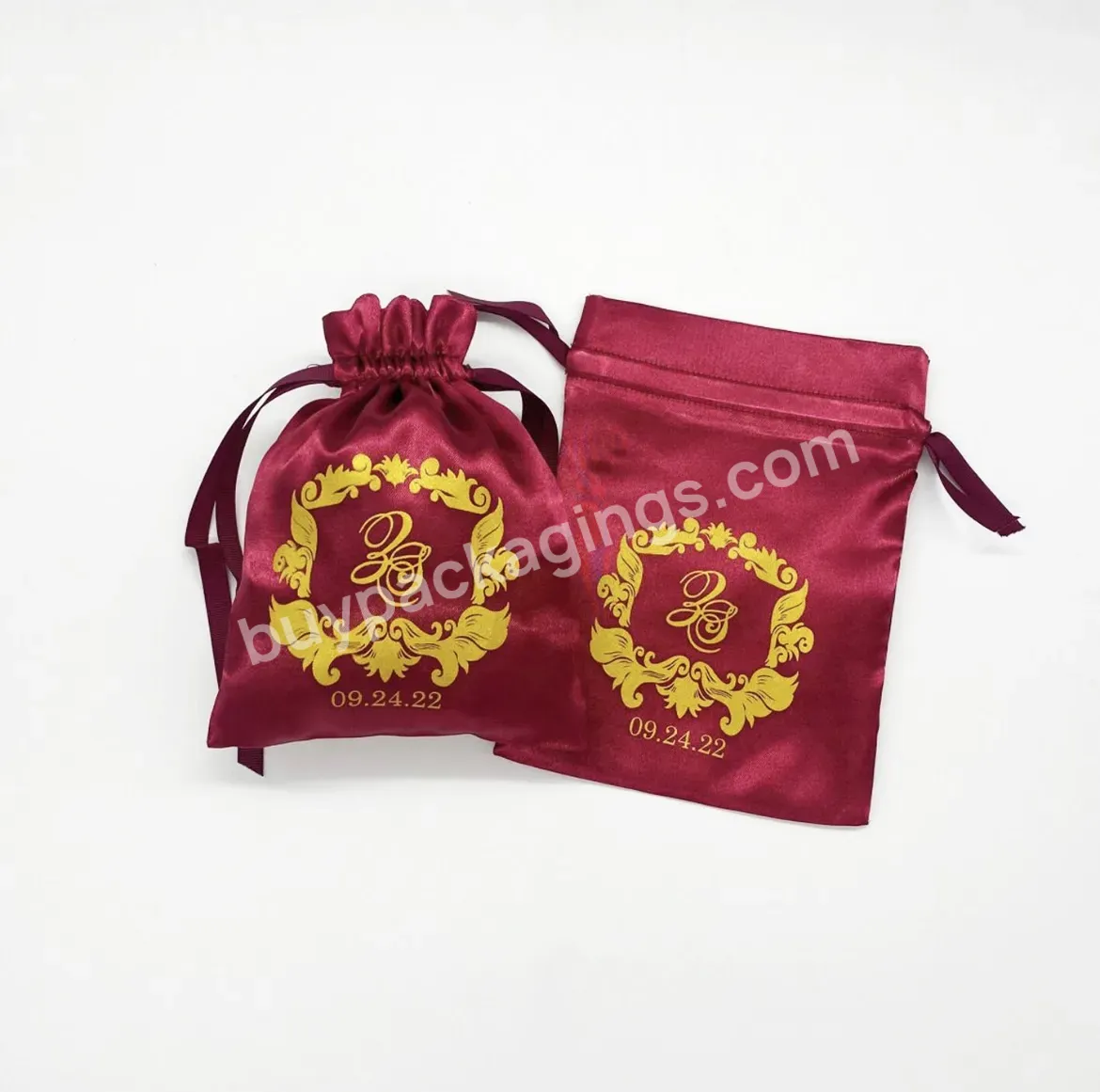 Small Wholesale Satin Gift Bag For Midi Wrap Dress