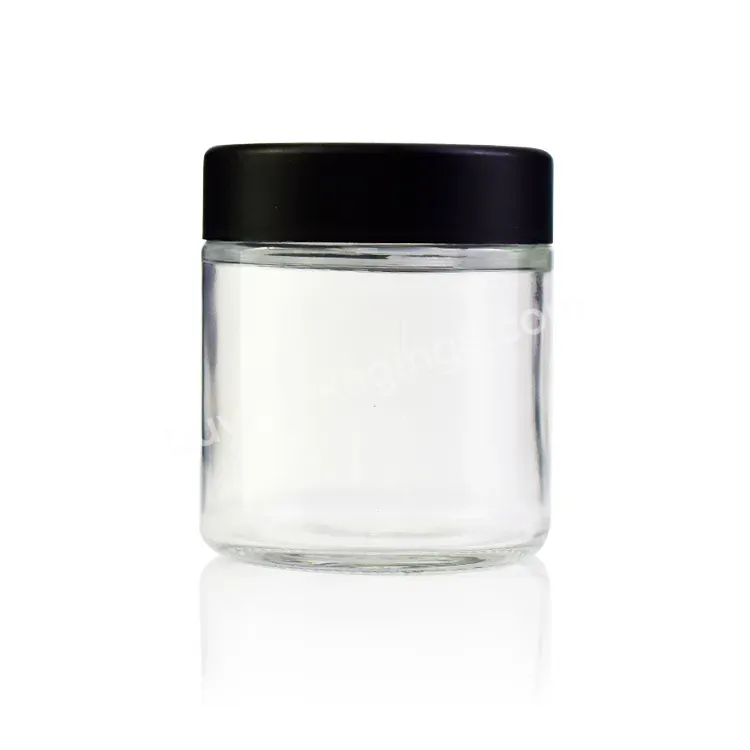 Smell Proof 1oz 2oz 3oz 4oz 5oz Empty Flower Clear Wide Mouth Glass Container Glass Bottle Child Resistant Glass Jar - Buy Empty 4oz Clear Wide Mouth Pet Mason Spice Candy Food Glass Jar Cosmetic Cream Packaging Glass Jars For Cosmetics With Lids,Gla