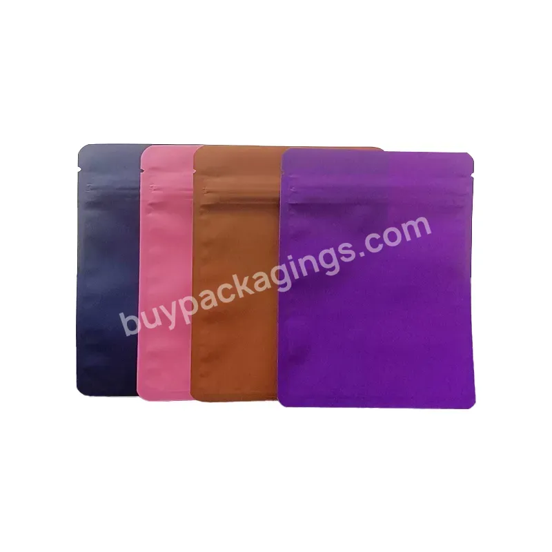 Smell Proof Bags Plastic Soft Touch Zipper Bag For Food