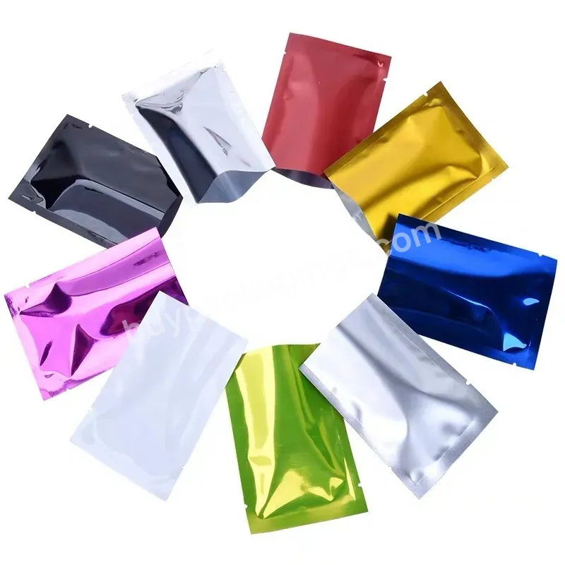 Smell Proof Glossy Finish Surface Colorful Mylar Aluminum Foil Bags With Resealable Zipper. 3.5g 7g 14g 1/8th Mylar Sachet