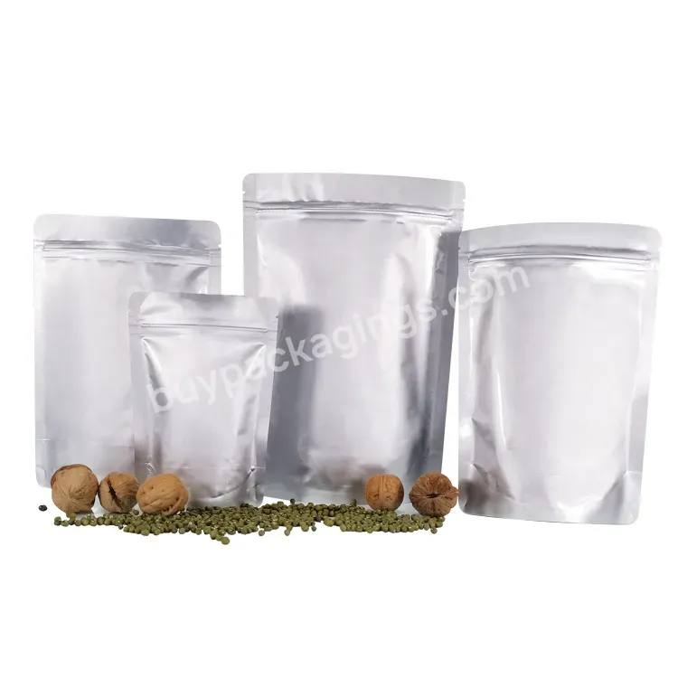 Smell Proof Mylar Bag 1kg Food Storage Sealed Foil Packaging Zipper Bag For Pet Food