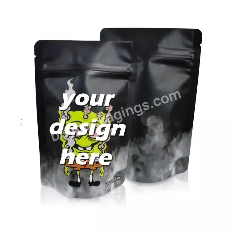 Smell Proof Ziplock Bolsas Packaging Resealable 1 Gram 4g Custom Printed Candy 3.5g Mylar Gummy Pouch Bags