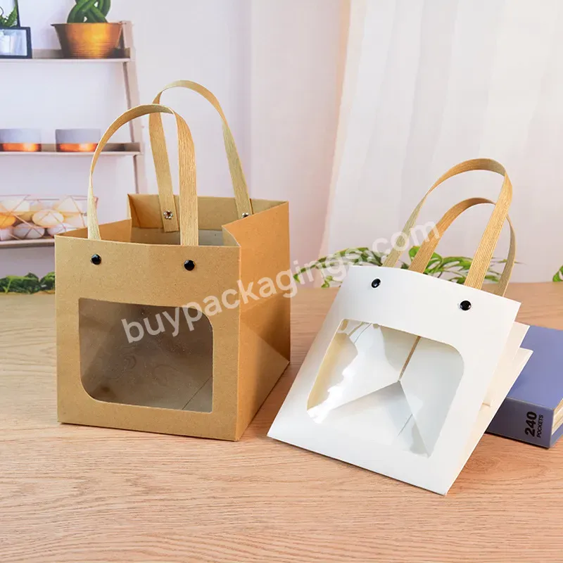 Smiley Face Paper Tote Gift Bag Custom Printed Luxury Packaging Shopping Bag