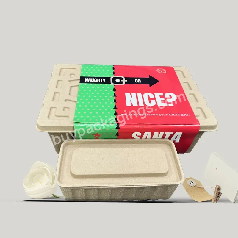 Snack Box Biodegradable Storage Box Inner Packaging Box Tray Recycled Eco Friendly Shape