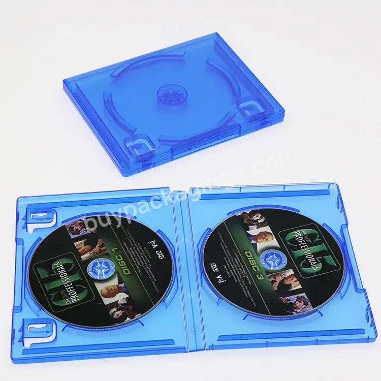 Snes Single Cd Dvd Double Disc Blue Plastic Replacement Shell Travel Game Case For Vita Ps2 Ps3 Ps4 Wii Playstation 3 4 5