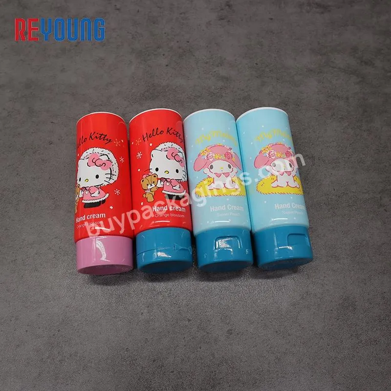 Soft Squeeze Hand Cream Packaging Plastic PE Tube Cosmetic Tubes With Flip Cap For Lotion