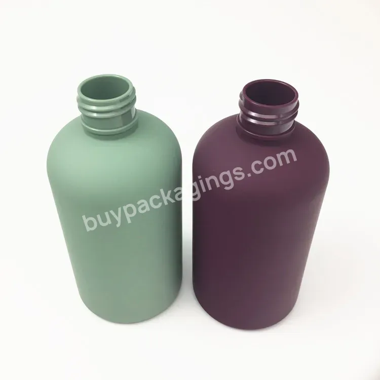 Soft Touch Empty Body Lotion Round Boston Plastic Pet Bottle