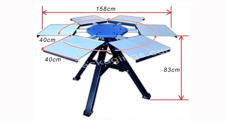 Spe4040-110 Six Platform Intelligent Control Rotating Platform - Buy Rotating Platform,Platform For Screen Printing,Rotating Display Platform.