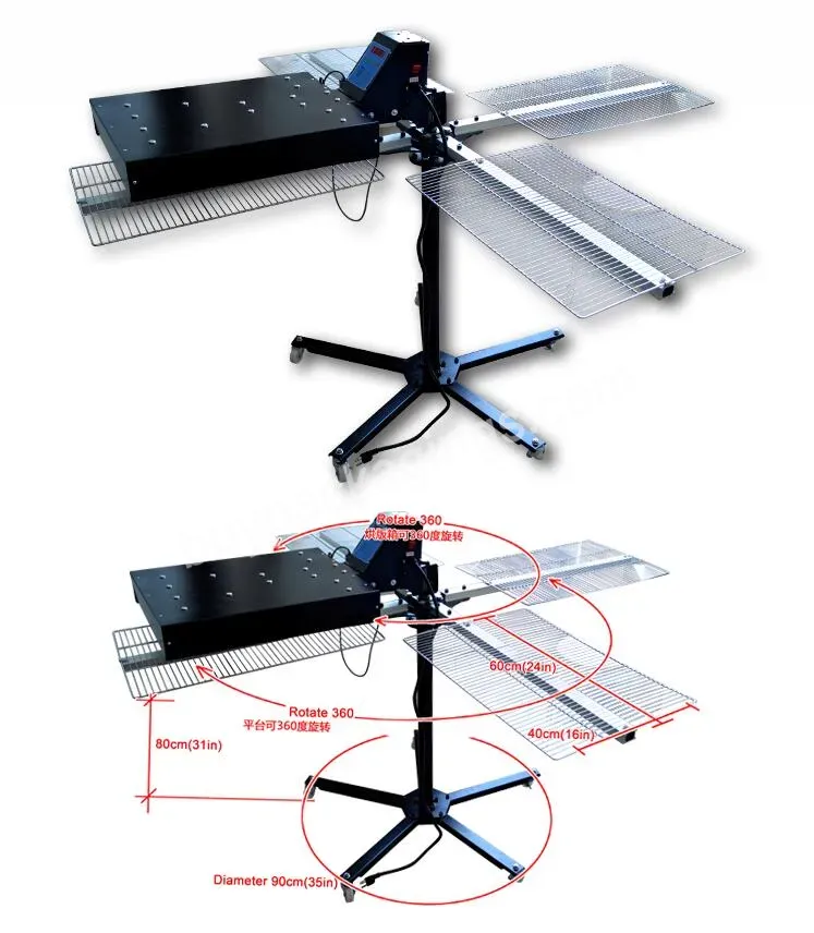 Spe4040txw1600w Photoelectric Control Rotary Four Platform Carbon Fiber Dryer - Buy 4 Station Rotary Dryer,Flash Dryer,Rotary Dryer For Sale.