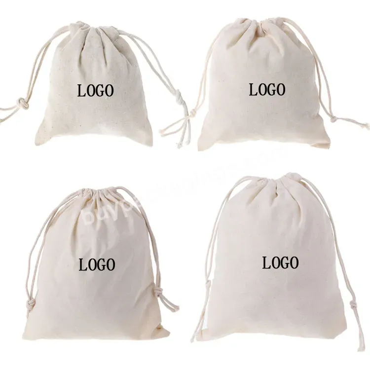 Special Cotton Cloth For Jewelry Store Compact Drawstring Bag With Drawstring Shrinkable